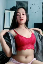 Bening Bener Mell Opiy Bra Merah Bikin Ter-gila2