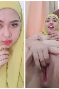 Jilbab Kuning Meki Basah Pink Omek Closeup